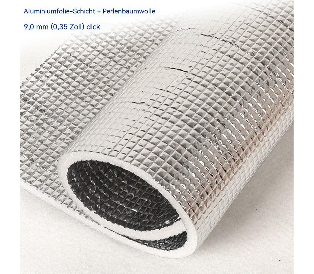 Diwzbyn Sonnenschutz-Fensterfolie Wärmedämmende Sichtschutzfolie für Fenster, verdunkelnde,Sonnenschutz, Selbstklebende Alu-Fensterfolie, UV-Schutz & Wärmedämmung