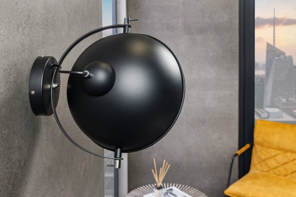 riess-ambiente Wandleuchte STUDIO 38cm schwarz / gold, ohne Leuchtmittel, Wohnzimmer · Metall · Industrial · Schlafzimmer Bild 2