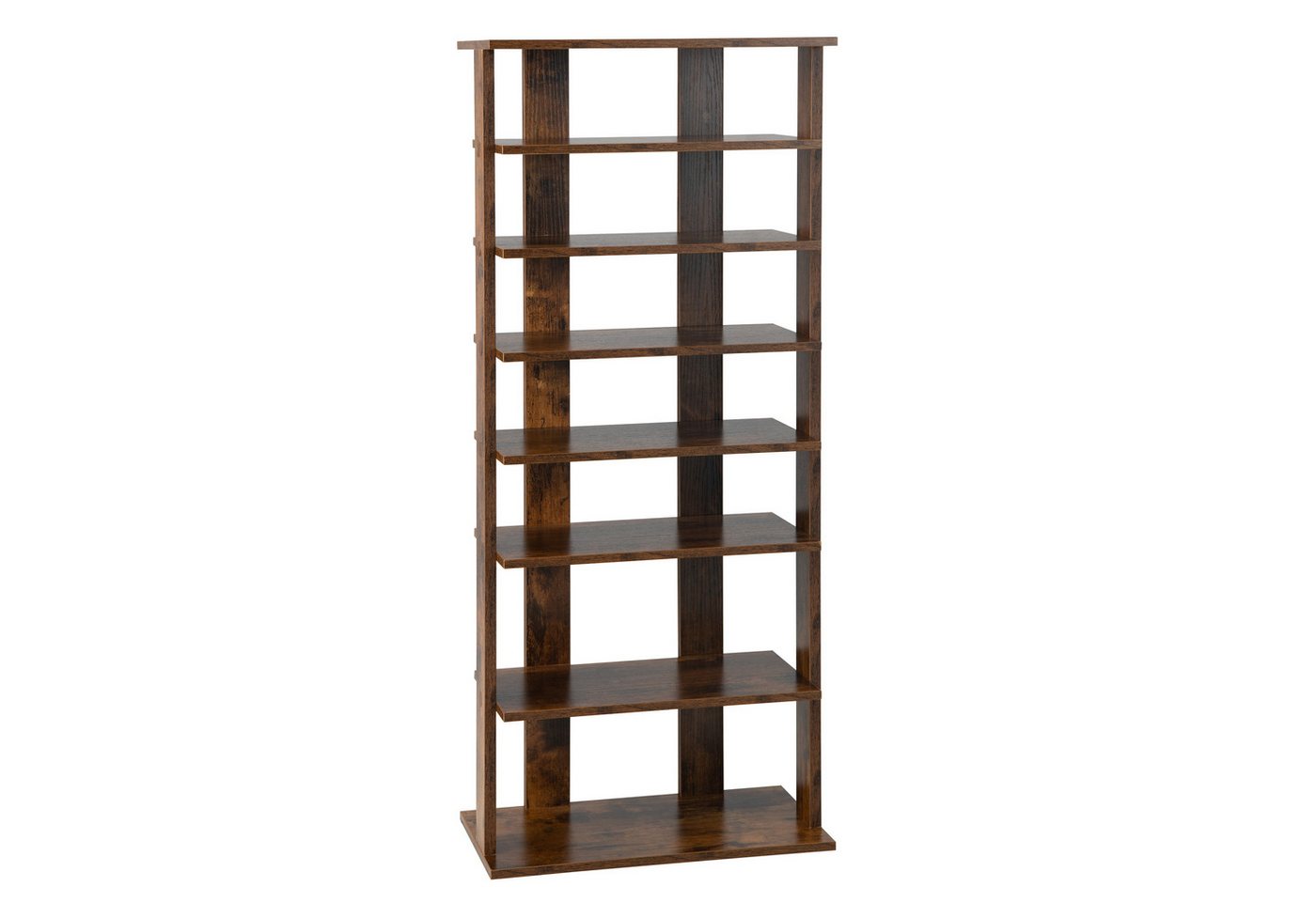 COSTWAY Schuhregal schmal 8 Ebene, mit verstellbaren Regalhöhen, 110cm Bild 5