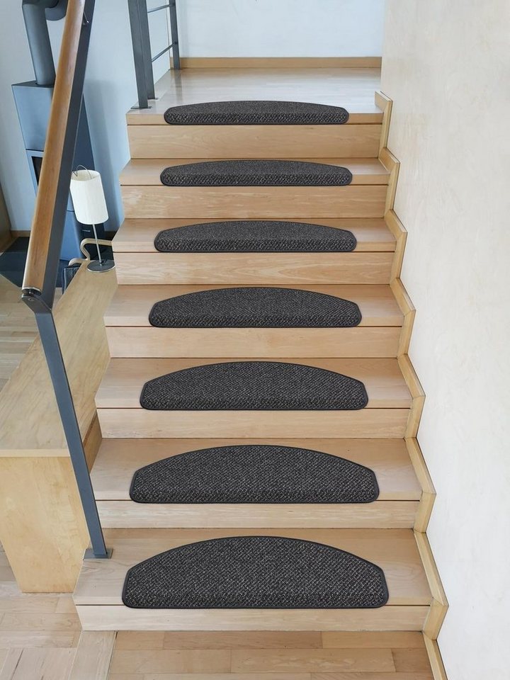 Metzker® Stufenmatte Stufenmatten DAS TEPPICHWERK Lord Halbrund, halbrund, Höhe: 8 mm, gekettelt Bild 3