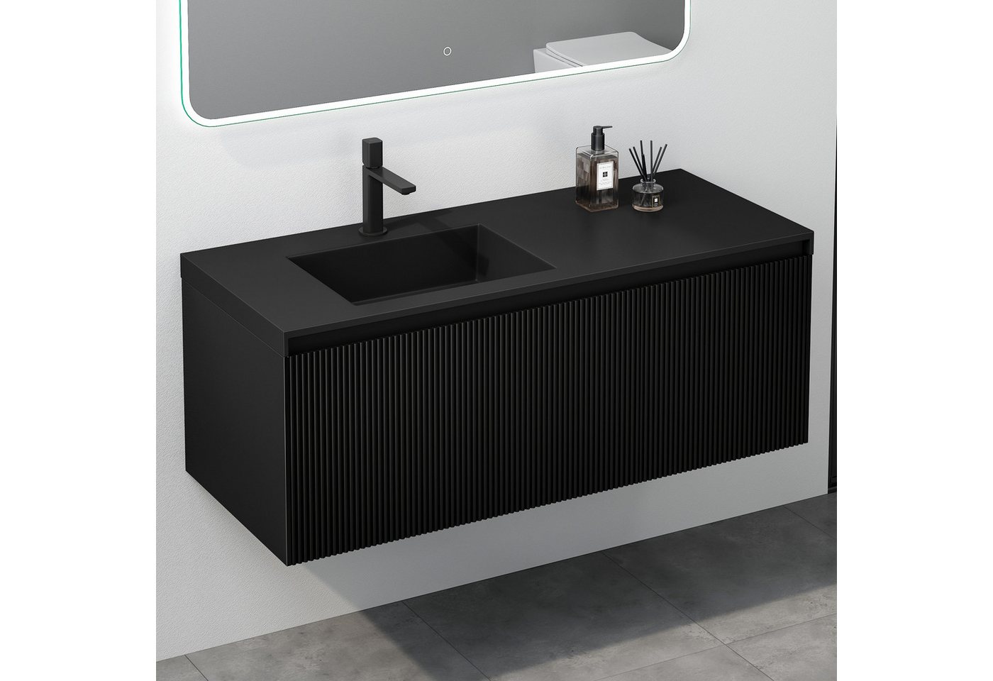 Mai & Mai Badmöbel-Set Waschtisch mit Unterschrank Waschbecken mineralguss Santa NEU Bild 4