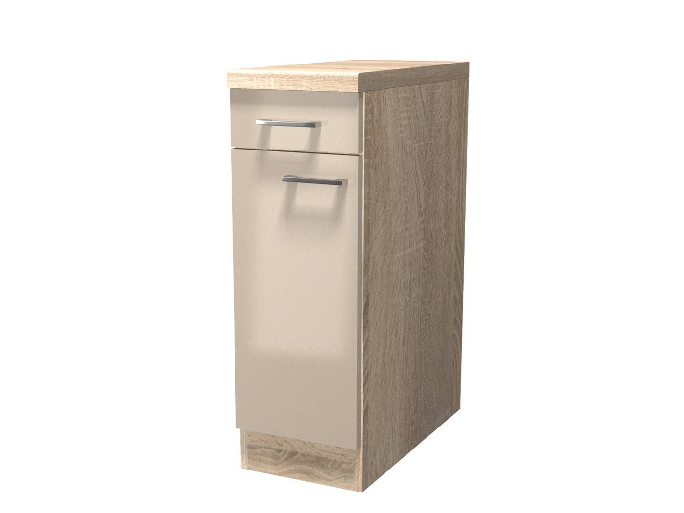 Flex-Well Unterschrank Küchenunterschrank 30 cm - Kaschmir Glanz Sonoma Eiche – Neapel Bild 2