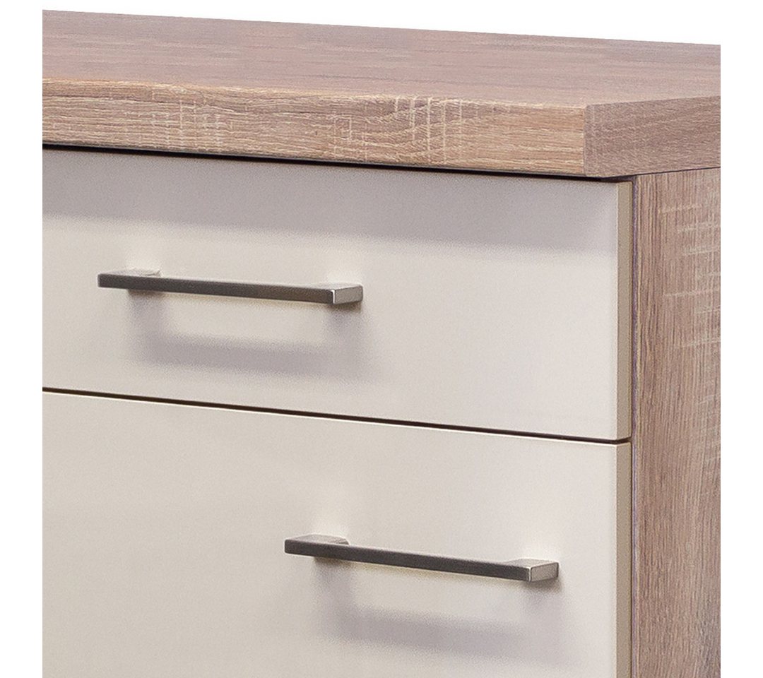 Flex-Well Unterschrank Küchenunterschrank 30 cm - Kaschmir Glanz Sonoma Eiche – Neapel Bild 5