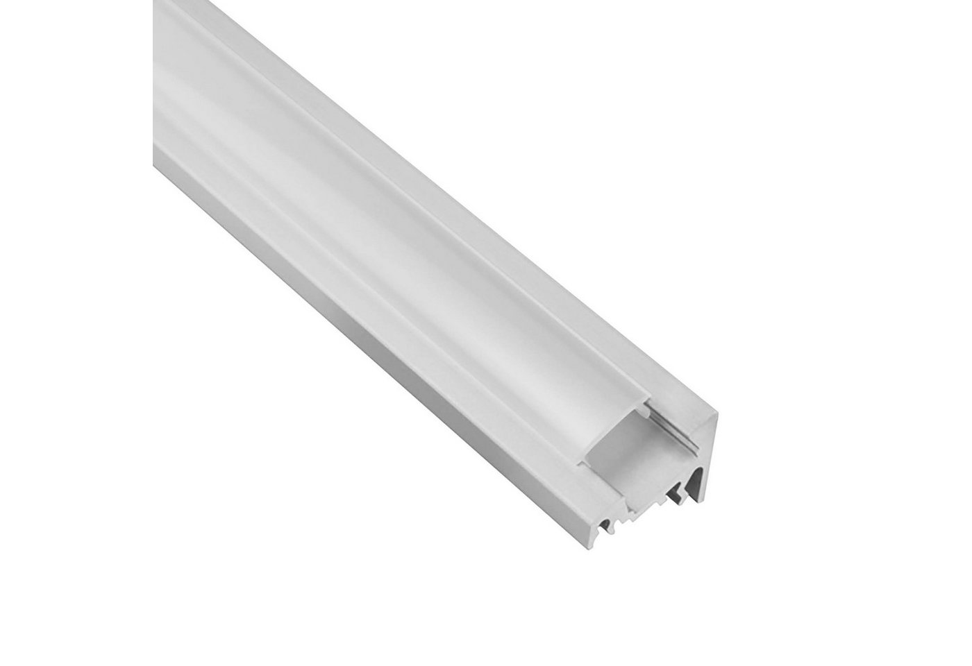 tktrading24 LED-Stripe-Profil A20 LED Profil Silber mit Abdeckung - Premium Eckprofil 30° Bild 4