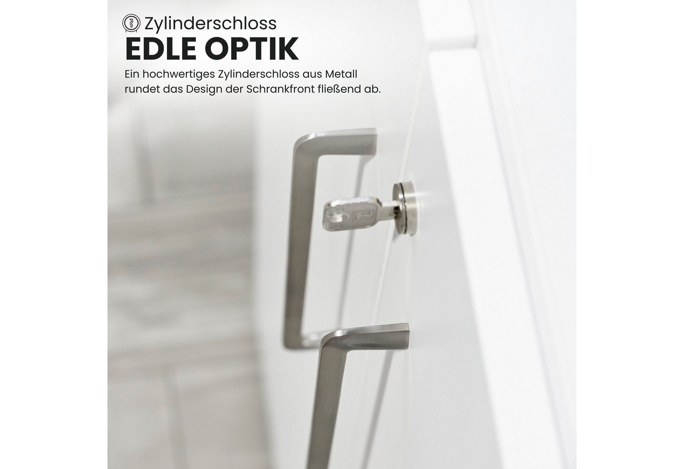 bümö Aktenschrank smart Büroschrank - 6 Ordnerhöhen Dekor: Weiß/Ahorn Bild 4