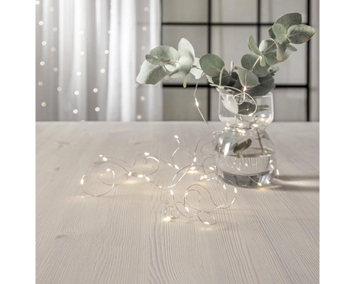 STAR TRADING LED-Lichterkette Draht-Lichterkette DREWDROPS, 40 LED warmweiß, 4m Bild 2