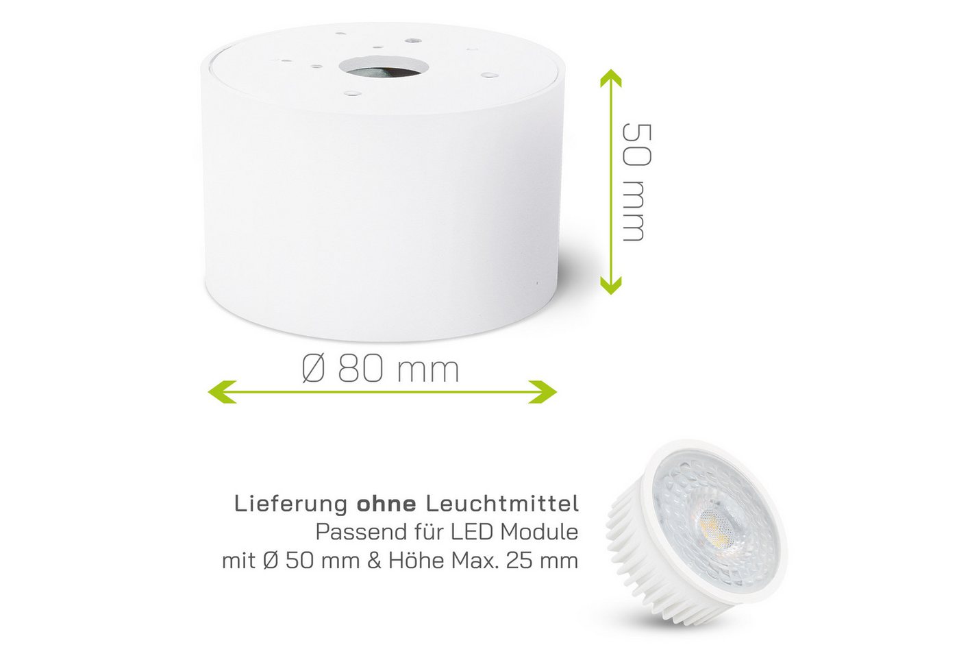 linovum LED Aufbaustrahler SMOL Aufbauleuchte Deckenlampe weiß schwenkbar Spot Deckenstrahler Bild 4