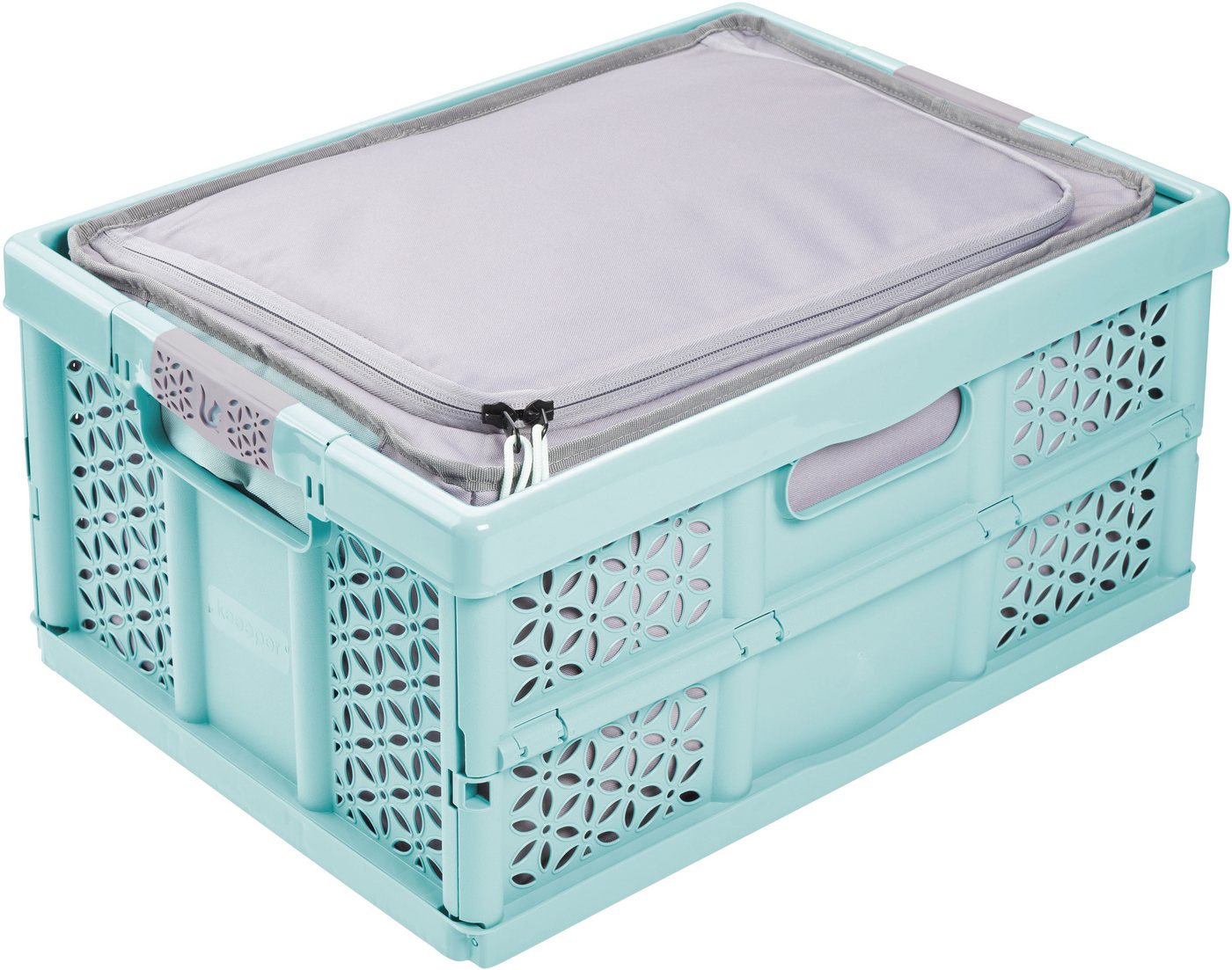 keeeper Klappbox lea 32l und faltbarere Isoliertasche nea 29l, 32 l, Soft-Touch-Griffe, zusammenklappbar, wasserabweisend Bild 2