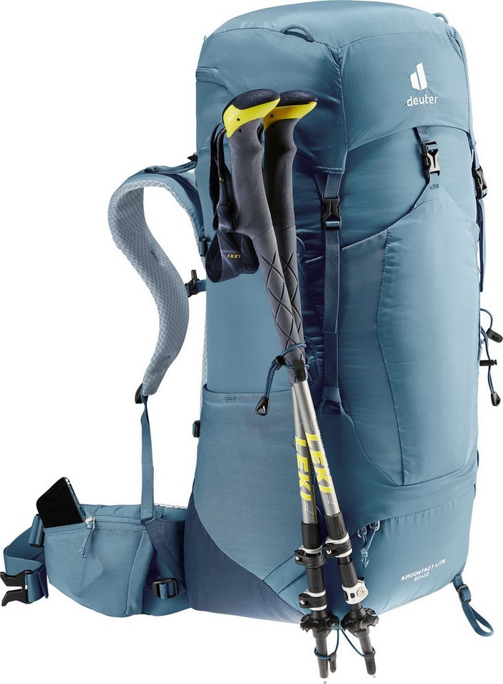 deuter Trekkingrucksack Aircontact Lite 50 + 10, mit 60 Litern Volumen, Innovatives Aircontact Lite Rückensystem Bild 2