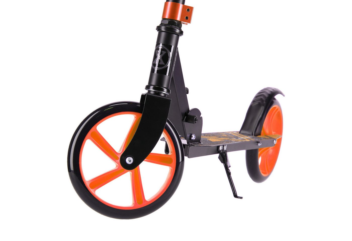 NILS EXTREME Tretroller Cityroller extra große Reifen Scooter Roller Orange, klappbar, robust, angenehme Größe, verstellbarer Lenker