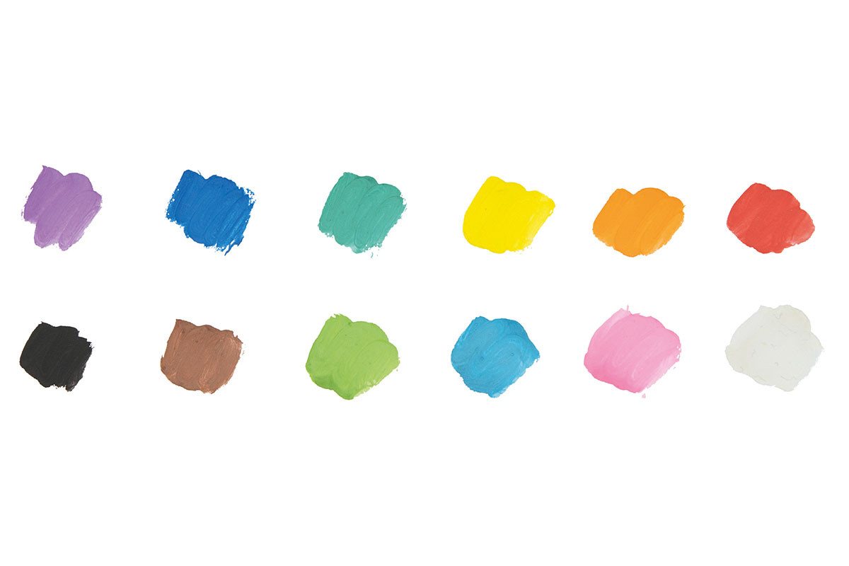 AVANTGARDE Malpalette Wasserfarbkasten, 12 Farben