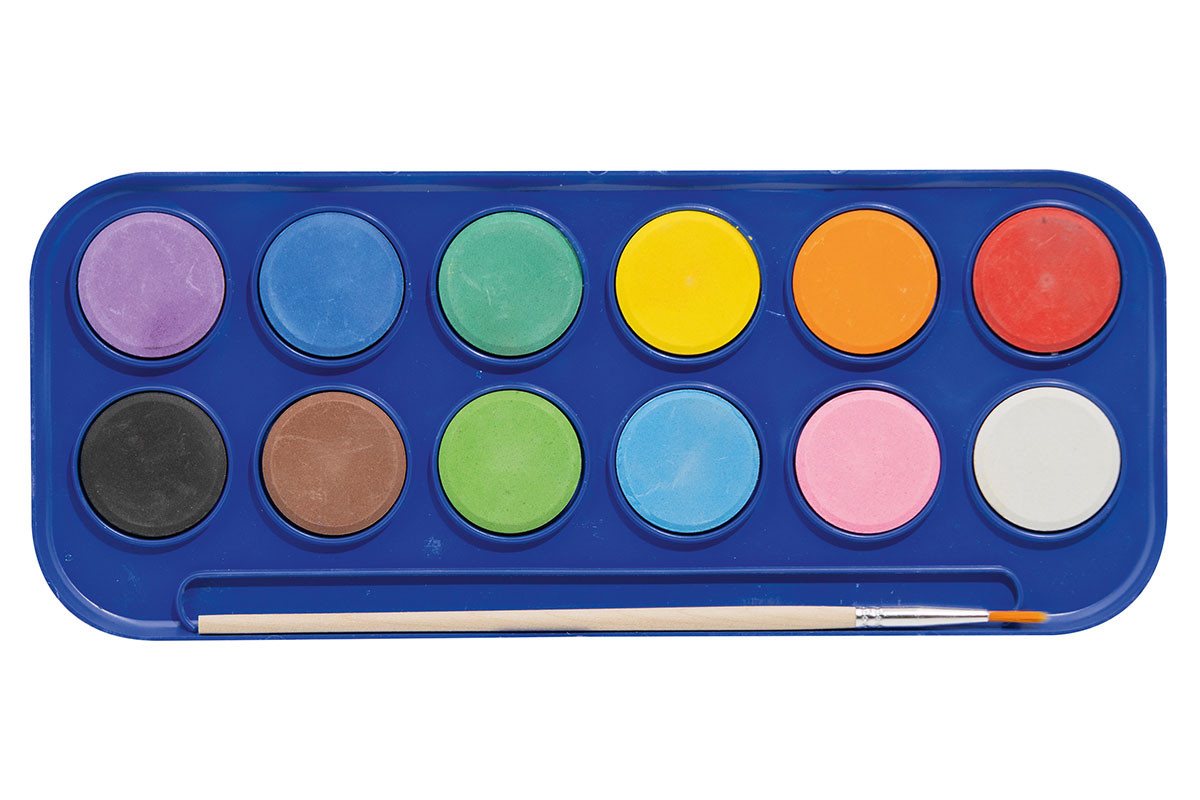 AVANTGARDE Malpalette Wasserfarbkasten, 12 Farben Bild 2