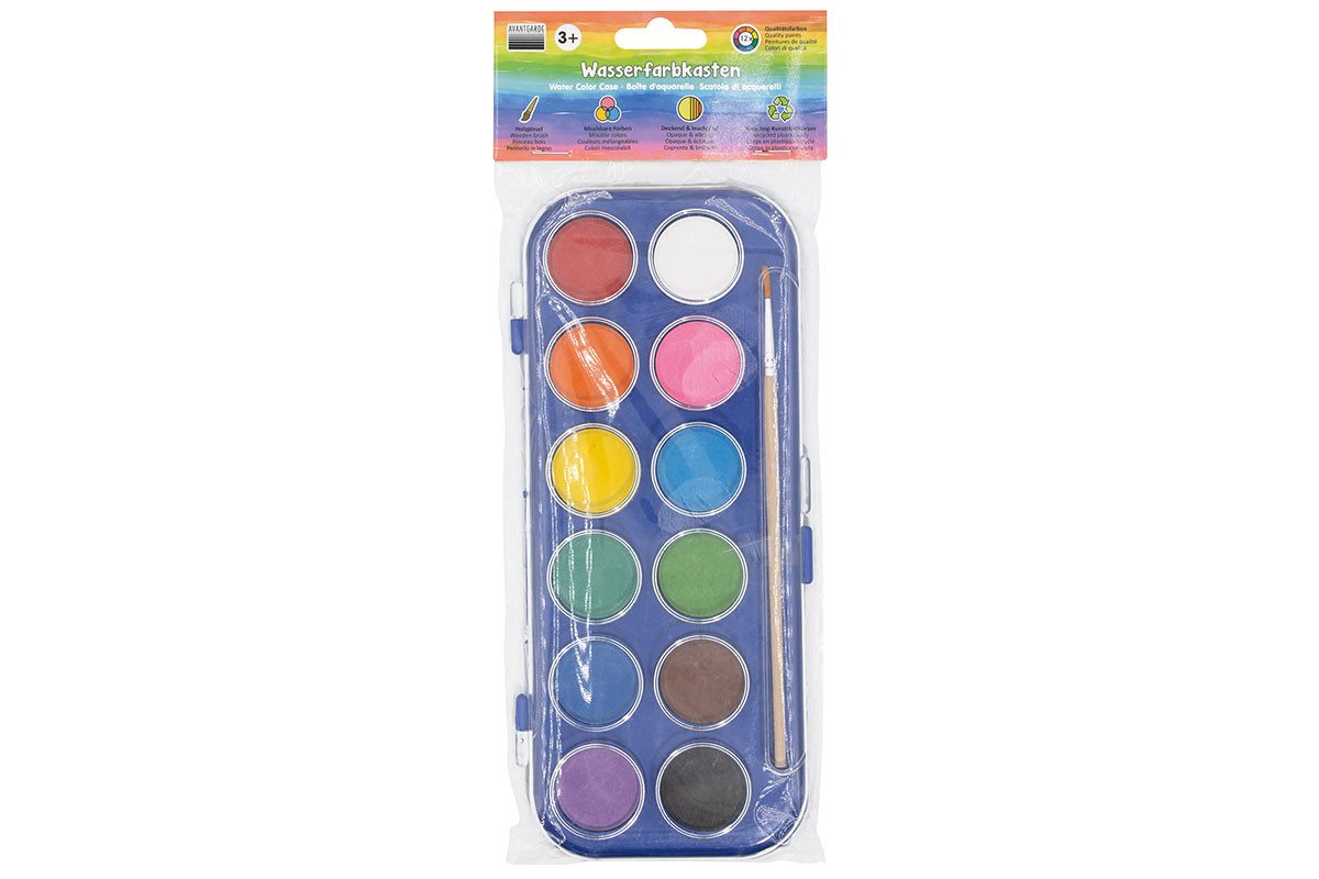 AVANTGARDE Malpalette Wasserfarbkasten, 12 Farben Bild 4