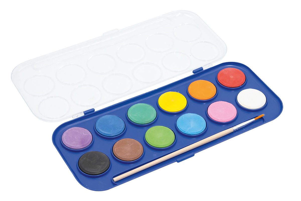 AVANTGARDE Malpalette Wasserfarbkasten, 12 Farben Bild 5