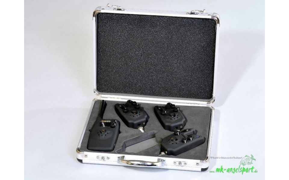 MK Angelsport elektronischer Bissanzeiger MK Digital Funk Bissanzeiger 3+1 blue Set, (3 Bissanzeiger, 1 Funk-Receiver, Transportbox) Bild 3