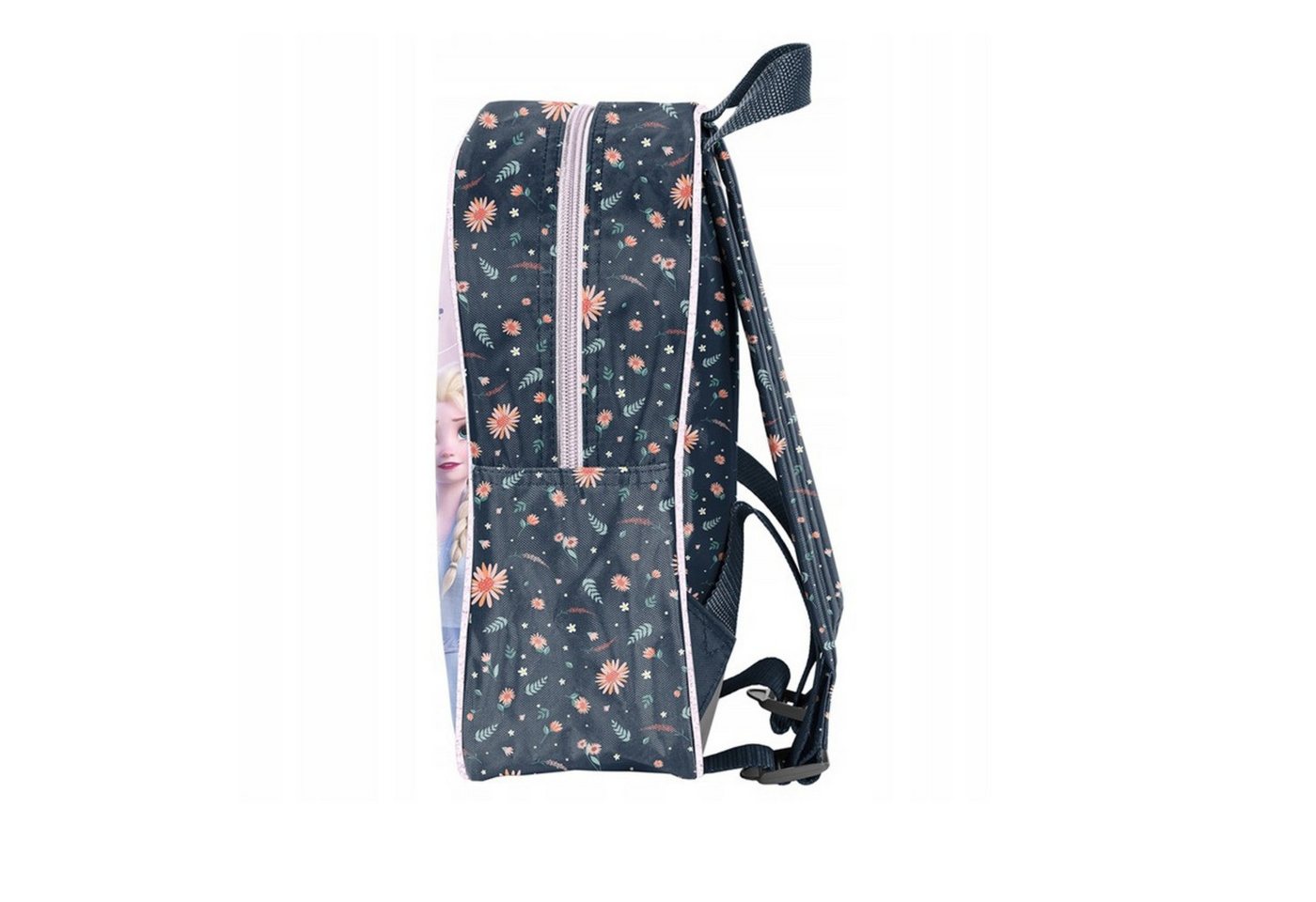 GOLDKIDS Schulranzen - Rucksack Kinder Schultasche (Kindergarten mit Aufdruck Kinderrucksack, 1-tlg., für Mädchen - Kinder Geschenk inkl), leuchtende Anhänger - Frozen Motiv Bild 3