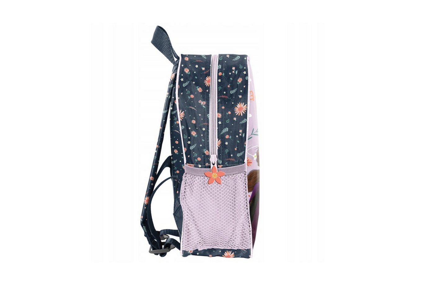 GOLDKIDS Schulranzen - Rucksack Kinder Schultasche (Kindergarten mit Aufdruck Kinderrucksack, 1-tlg., für Mädchen - Kinder Geschenk inkl), leuchtende Anhänger - Frozen Motiv Bild 4