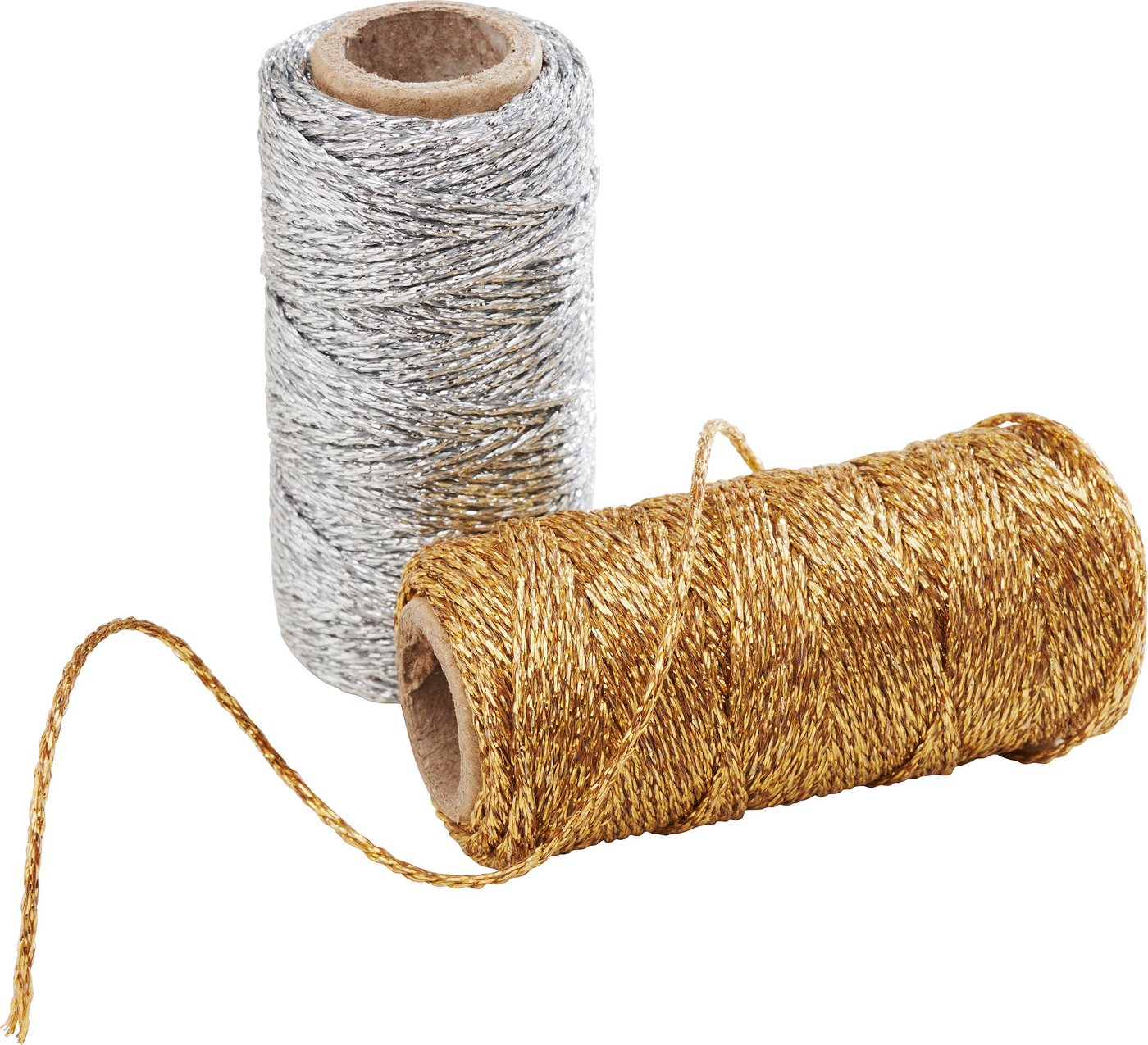 VBS Bastelband Glitzerkordel Glitter, 2er-Set Rolle á 25 m