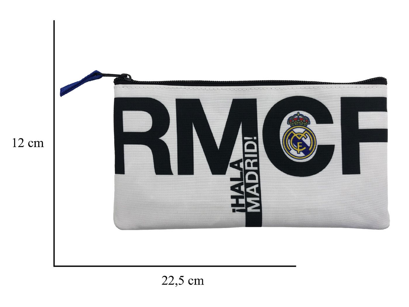 Real Madrid Federmäppchen 22,5 × 12 × 1 cm Mäppchen mit Reißverschluss für Schule und Büro, (1-tlg)
