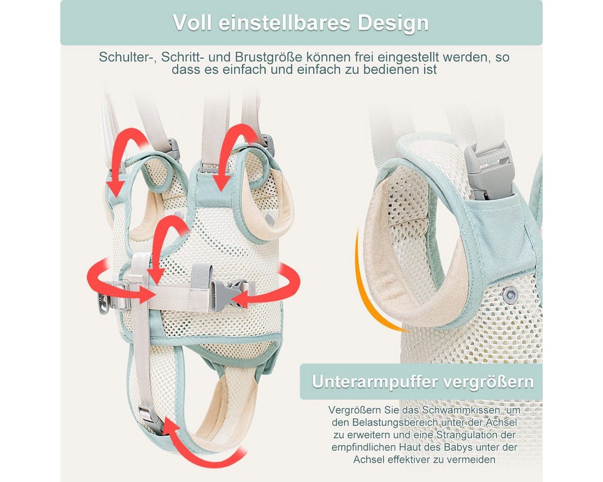 AURIVION Lauflernwagen Lauflernwagen Lauflernhilfe für Baby, (Set, 1-tlg., Verstellbar mit Lätzchen), Baby Lauflernhilfe