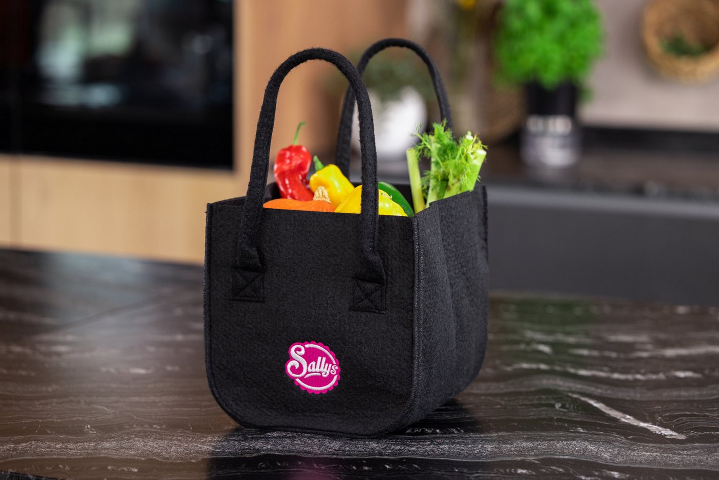 Sallys Einkaufsshopper - Filztasche aus Polyester-Filz Bild 4