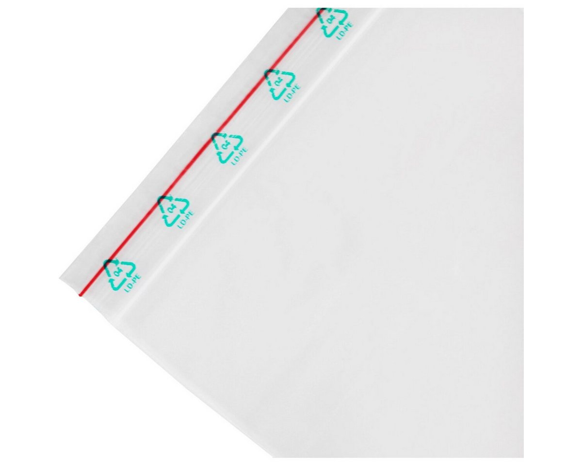 FOLDERSYS Versandkarton Druckverschlussbeutel 120x80mm transparent VE=100 Stück Bild 4
