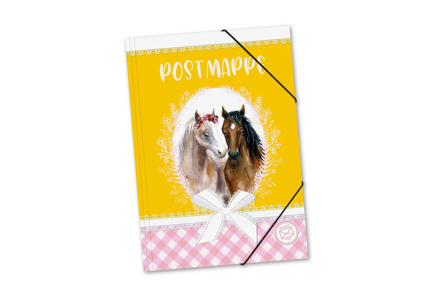 itenga Organisationsmappe itenga Postmappe A4 PP Motiv PFERDE Portrait aus langlebigem Kunststof