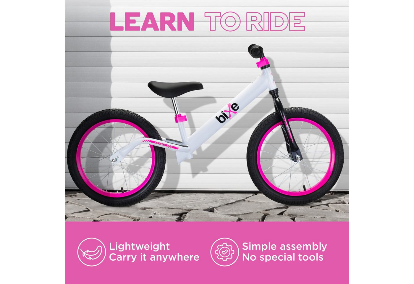 Bixe Laufrad Bixe 16 Zoll Kinder Laufrad ab 5 Jahre - Balance Bike Bild 2