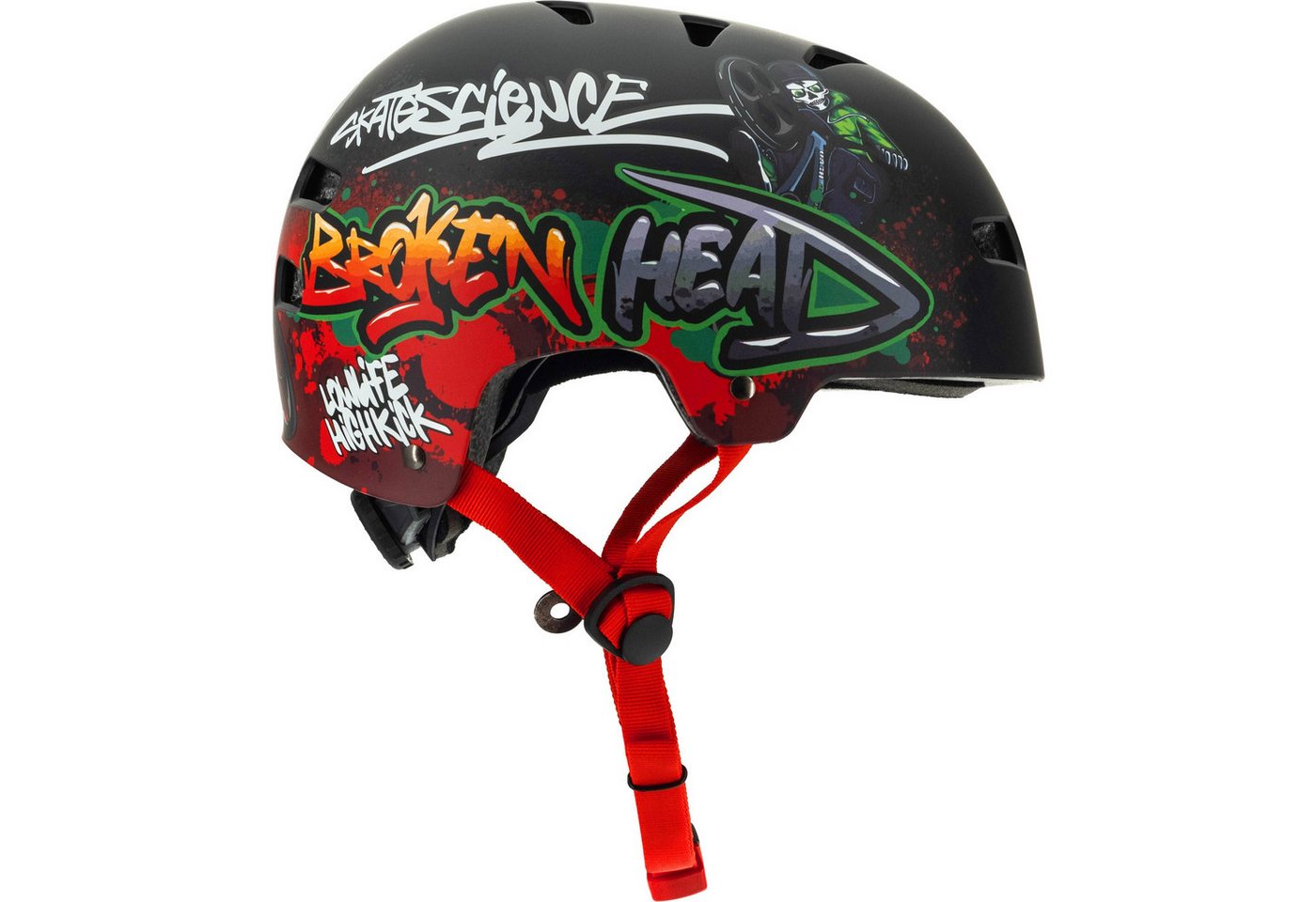Broken Head Skatehelm BMX-Boner, Schnellverstellsystem