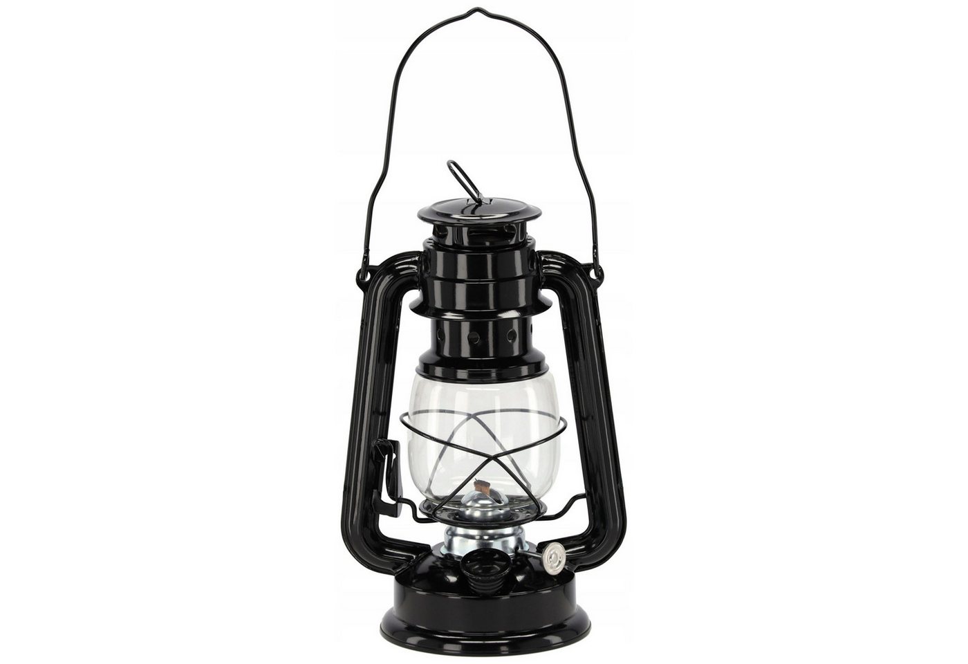 Sarcia.eu Laterne Schwarze Retro-Petroleumlampe, Metalllaterne, 28 cm Bild 5