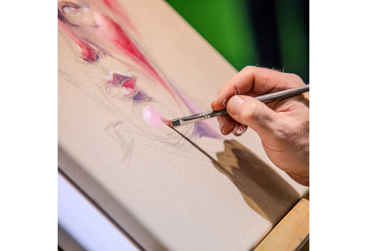 Crazy Canvas Leinwand RAW Medium 30x30 cm, 2er Pack, mittlere Struktur, versandfrei, ungrundiert, 330 g/m², mittlere Struktur, Leinenoptik, Made in Berlin
