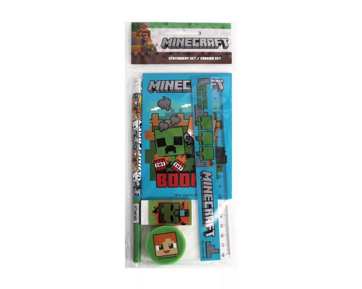 Minecraft Kreativset Minecraft Creepers Need Hugs 5-teiliges Schreibset