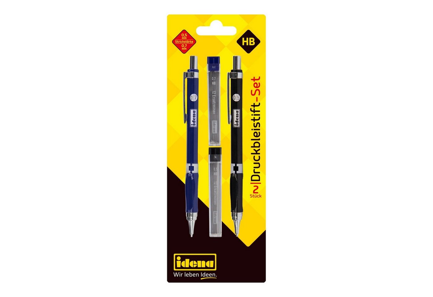 Idena Druckbleistift Idena 12145 - Druckbleistift-Set, 2 Stück, 0,5 und 0,7 mm, mit jeweils Bild 5