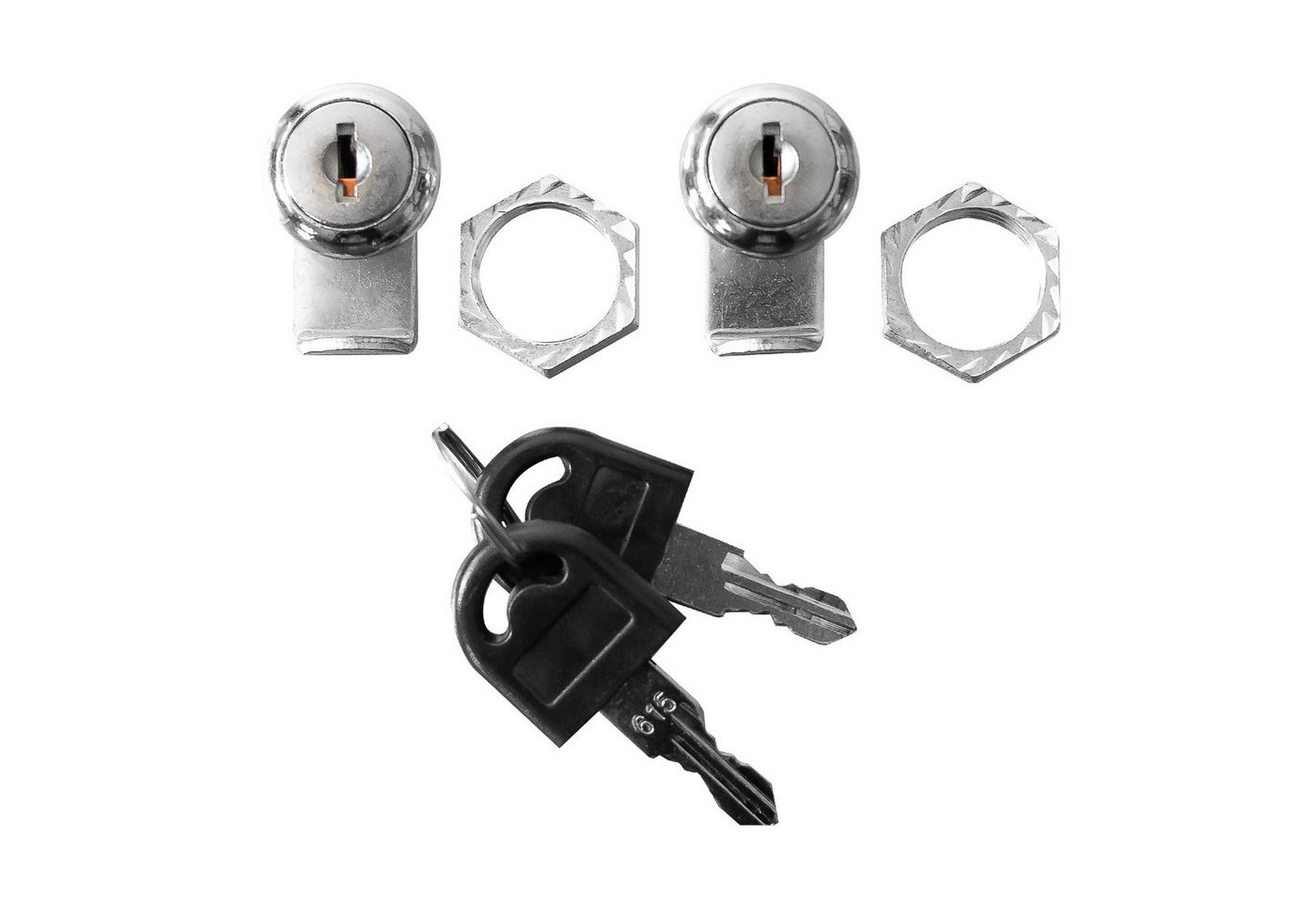 ALUBOX Steckschloss Zylinderschlösser 2er Set für ALUBOX Alukisten Bild 3