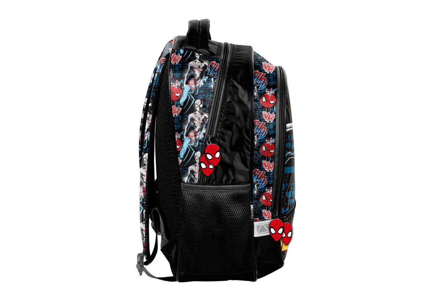 PASO Schulranzen Kinderrucksack/Schulranzen 38 x 28 x 15 cm - Spider-Man - Schwarz