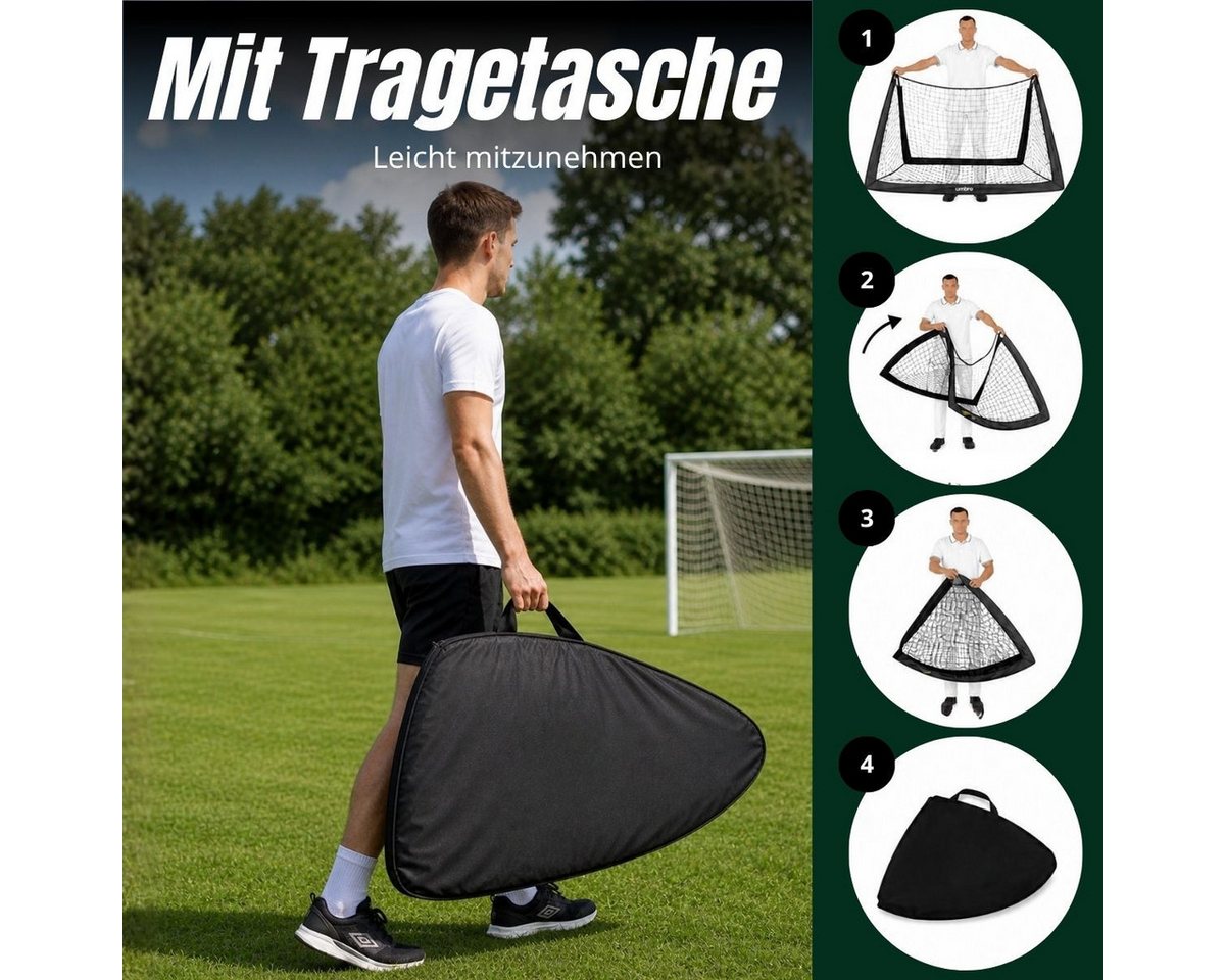 Umbro Fußballtor Umbro Pop-Up Fußballtor Set von 2 120 x 90 x 90 cm Bild 5