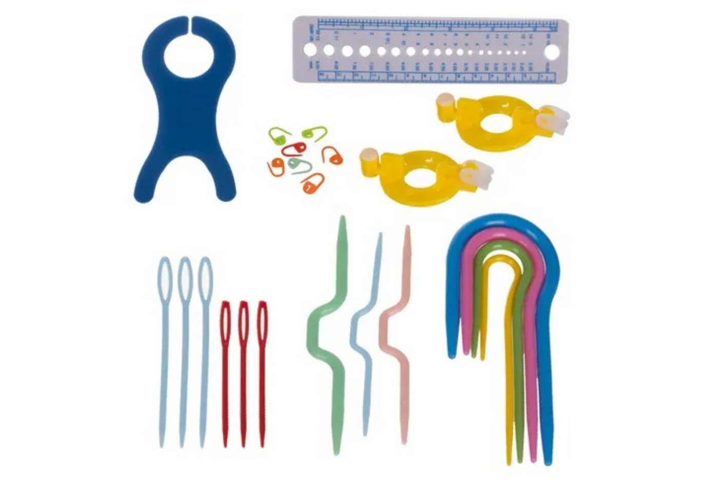 MAALEO Häkelnadeln Häkelnadeln Häkelset 58 Teile Häkelnadeln Zubehör Koffer Strickset, Strickset für Anfänger mit ergonomischen Griffen und Garn 58tlg 58 St., Häkelset mit 21 Häkelnadeln Garn Zubehör und Koffer Set 58teilig, Umfangreiches Häkel und Strick Zubehör Set mit Aufbewahrungskoffer Bild 2
