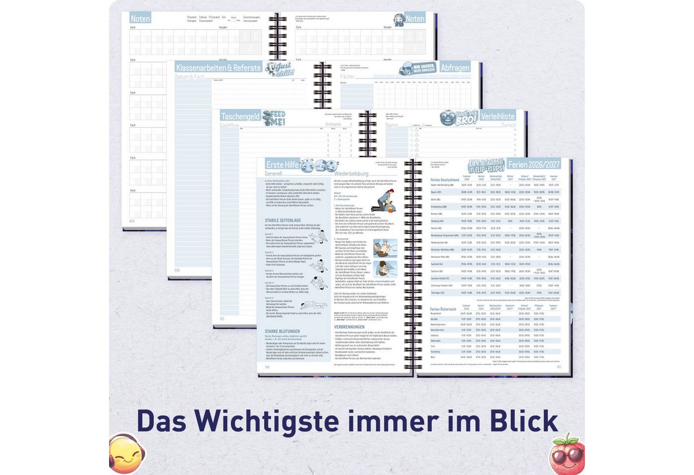 Häfft Schülerkalender PLANER Premium 2026/2027 / A5 Bild 5