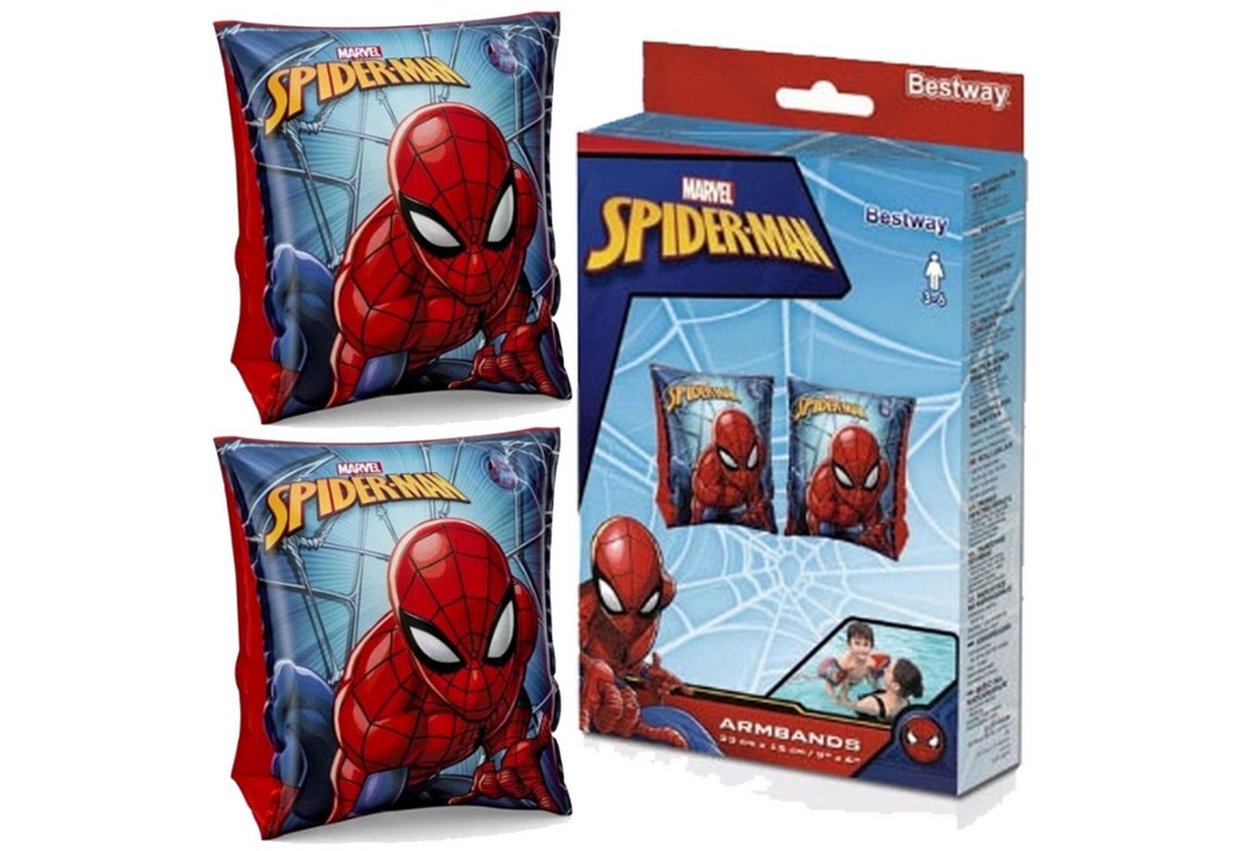 Festivalartikel Schwimmflügel Spiderman Schwimmflügel für Kinder 3-6 Jahre Bestway Bild 3