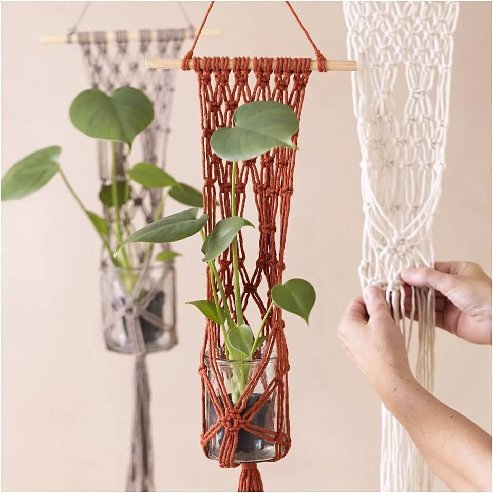 creativ company Kreativset Macramé Blumenaufhänger