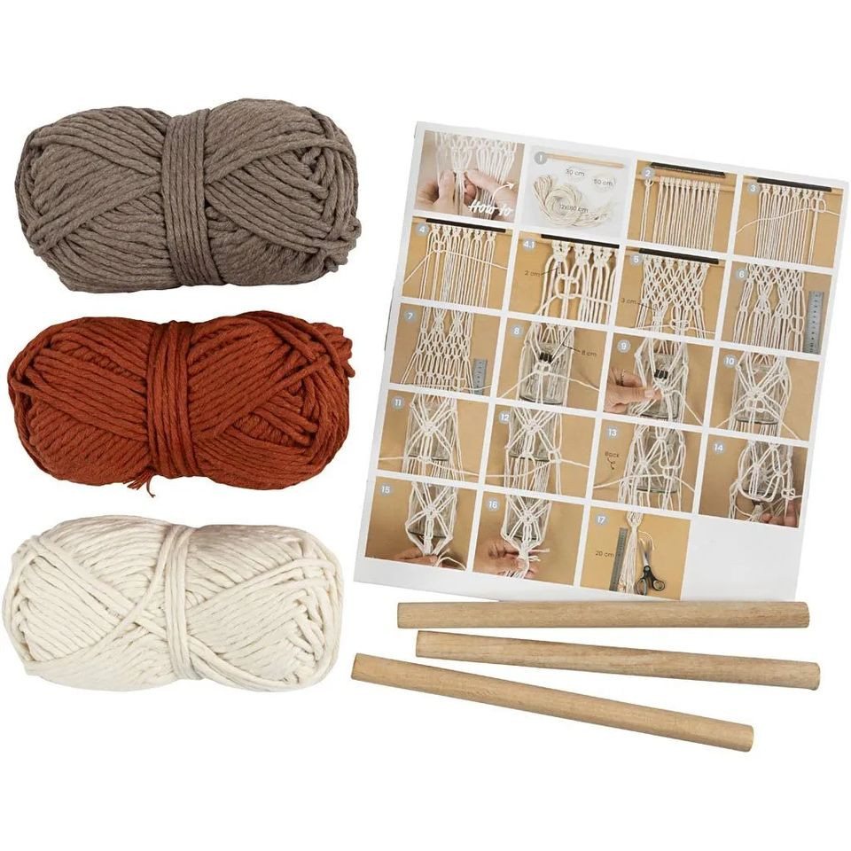 creativ company Kreativset Macramé Blumenaufhänger Bild 3
