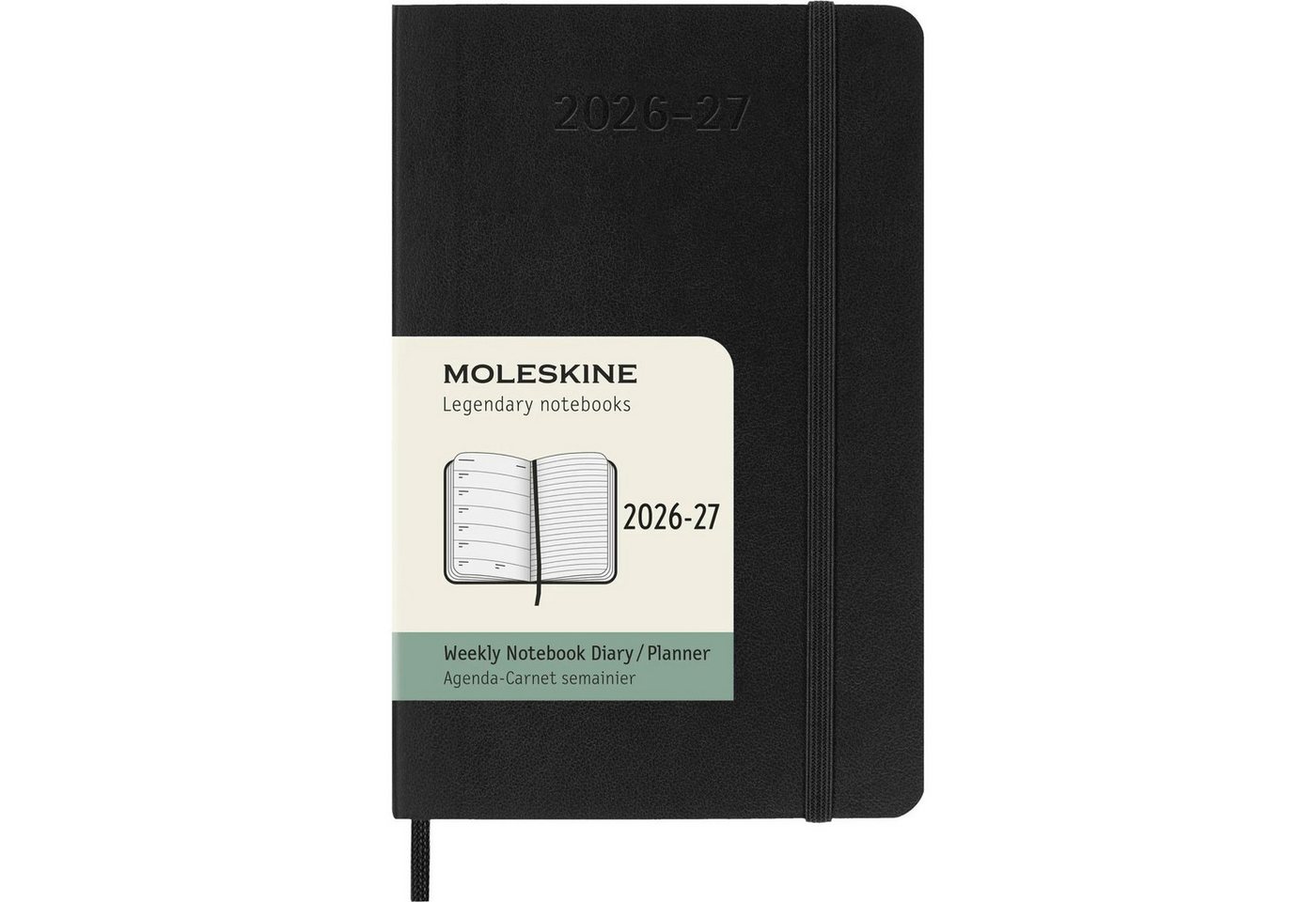 MOLESKINE Taschenkalender Moleskine 18 Monate Wochenkalender 2026/2027, P/A6, 1 Wo = 1 Seite,...