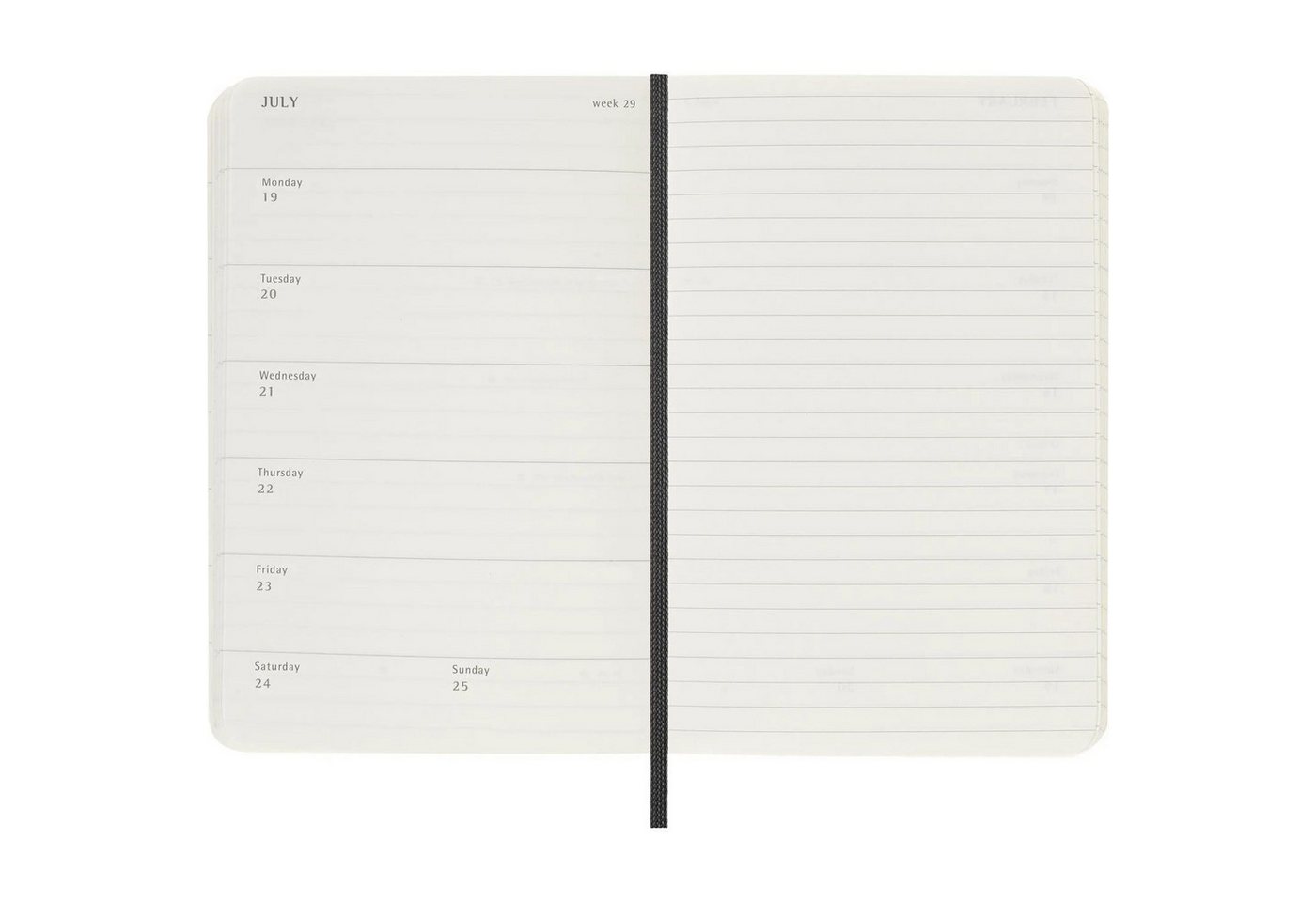 MOLESKINE Taschenkalender Moleskine 18 Monate Wochenkalender 2026/2027, P/A6, 1 Wo = 1 Seite,... Bild 5
