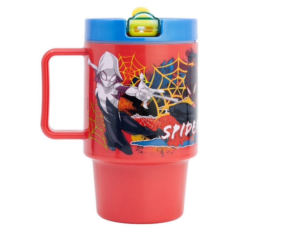 Storline Trinkflasche Spiderman Mikrowellengeeigneter Kunststoffbecher 530 ml Schraubdeckel Bild 3