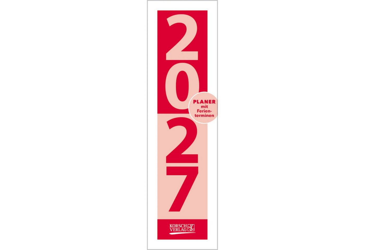 Korsch Verlag Wandkalender Streifenplaner Mini Rot 2027 Bild 5