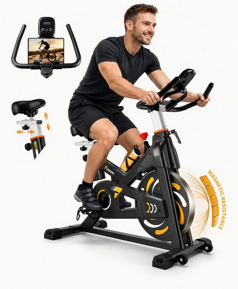 Wenoker Heimtrainer Magnetwiderstand Heimtrainer Fahrrad, LCD-Monitor&Flüsterleise (Spar-Set, 1x Anleitung, 1x Werkzeugset, 1x Heimtrainer), Magnetwiderstand, App-Anbindung, schweres Schwungrad, LCD-Monitor Bild 2
