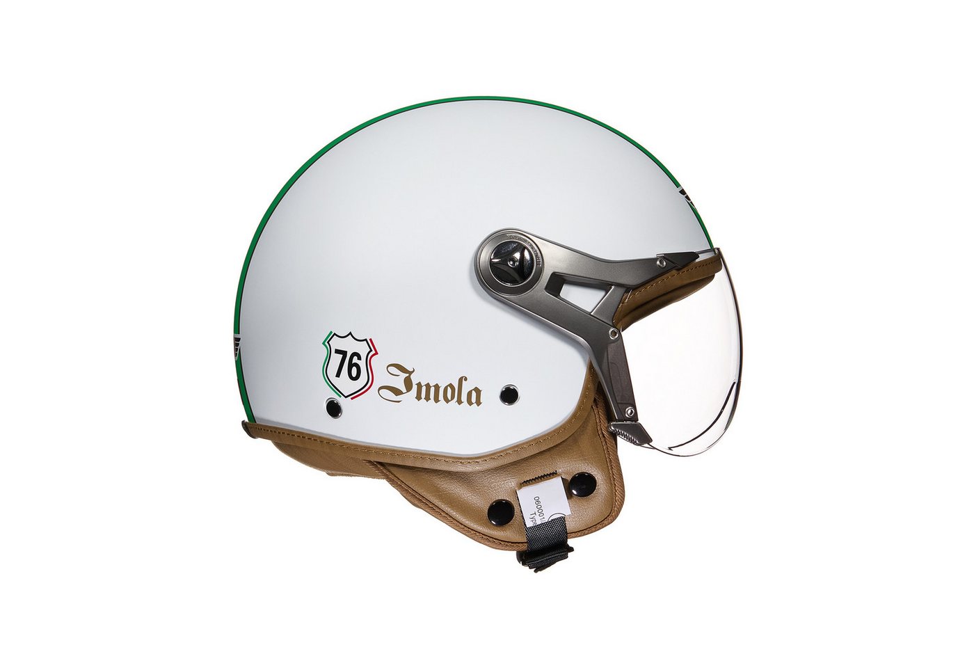 MOTO HELMETS Motorradhelm Integralhelm Motorrad Full Helm SP325 Imola Italia, Helm für Motorrad Roller Vespa, Schnellverschluss, Visier, nur 1050g Bild 2