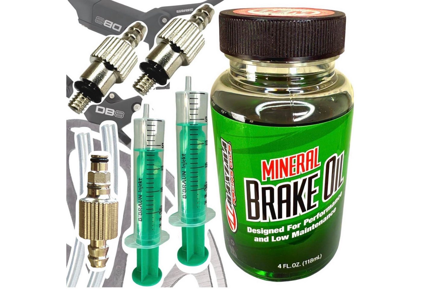 Fantic26 Fahrrad-Montageständer Service Kit 120ml Sram Mineralöl für DB8 / Maven Scheibenbremsen M4 Bild 2