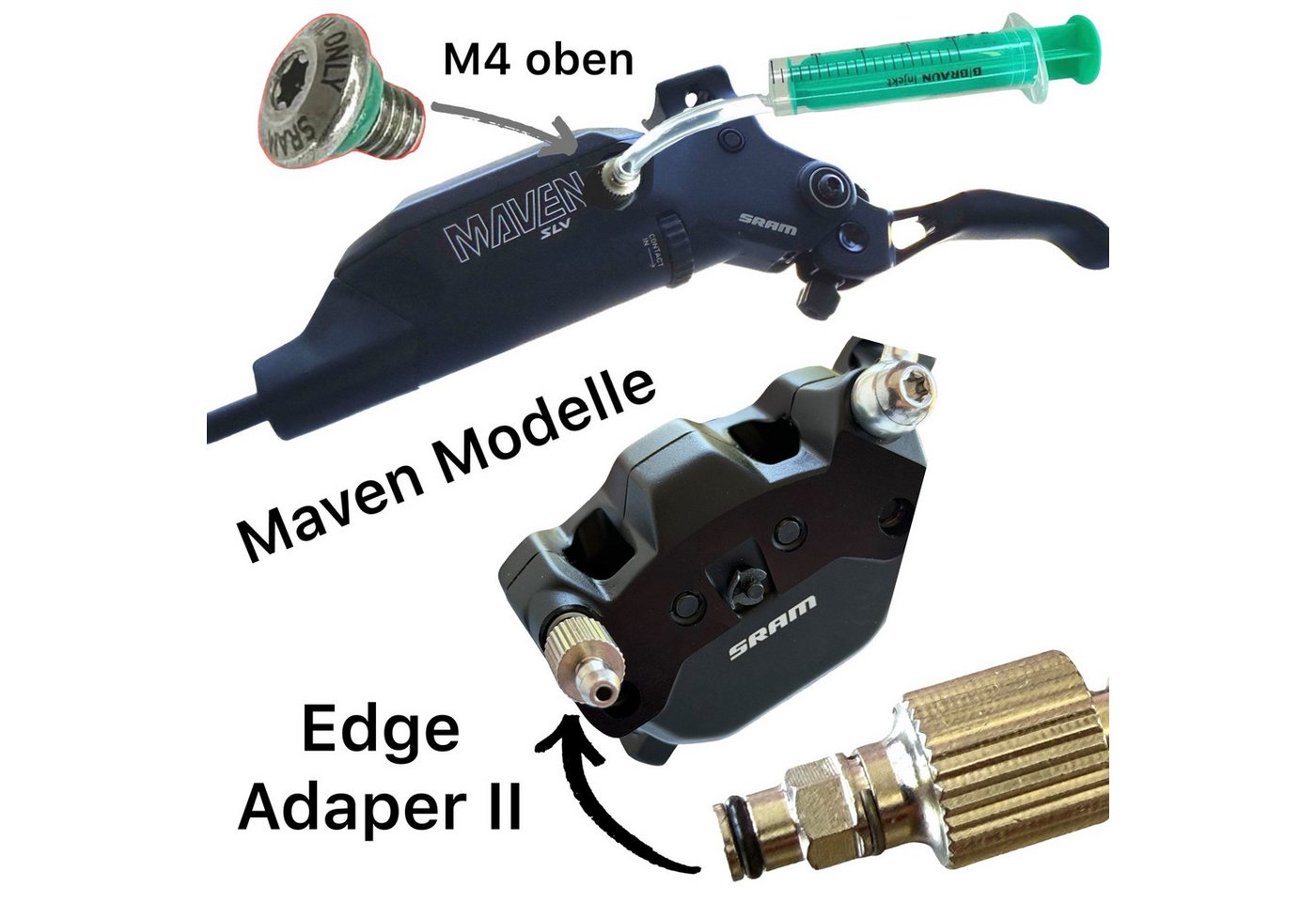 Fantic26 Fahrrad-Montageständer Service Kit 120ml Sram Mineralöl für DB8 / Maven Scheibenbremsen M4 Bild 4