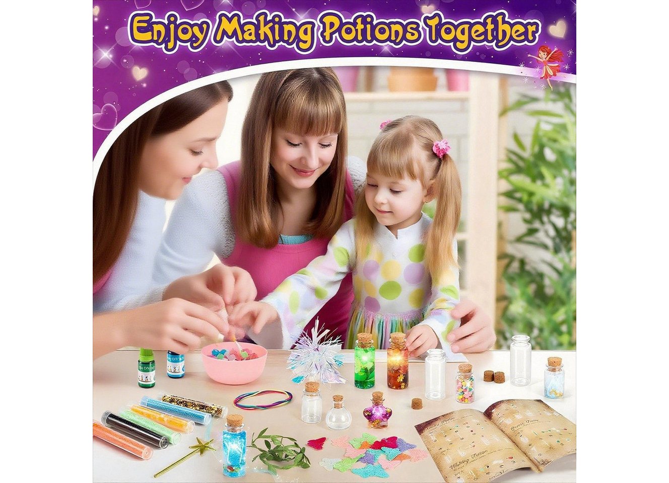 Ophy Kreativset Zaubertrank Bastelset (6–11 Jahre), (1-tlg., Kreatives Spielzeug zum Mischen von Zaubertränken), Ideales Geschenk für Mädchen & Jungen Bild 5